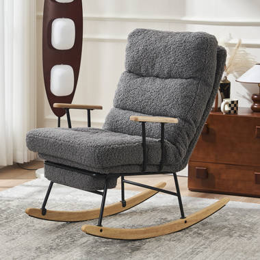 Modern grey 2024 rocking chair